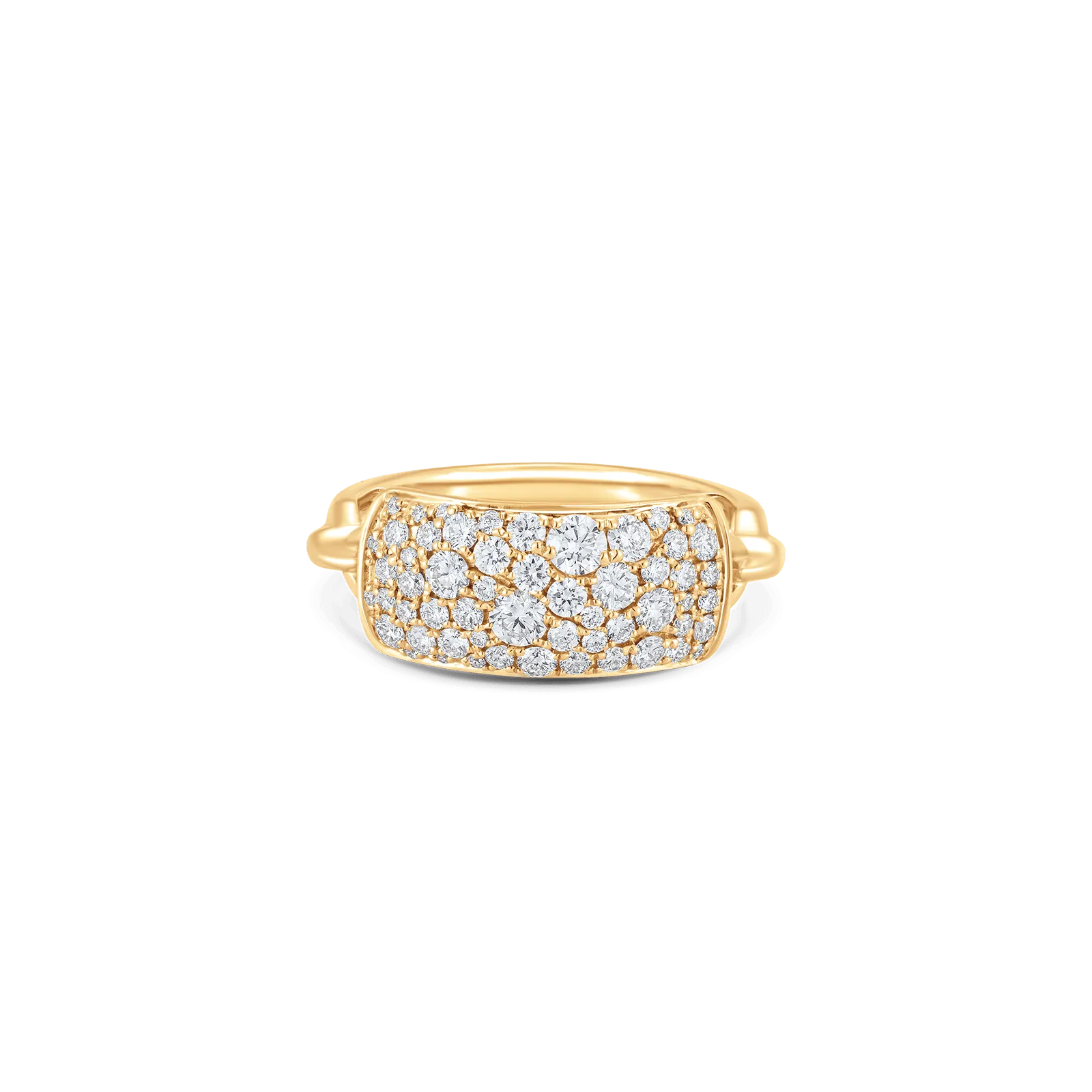 Lucia Pave Diamond Bar Tag Ring