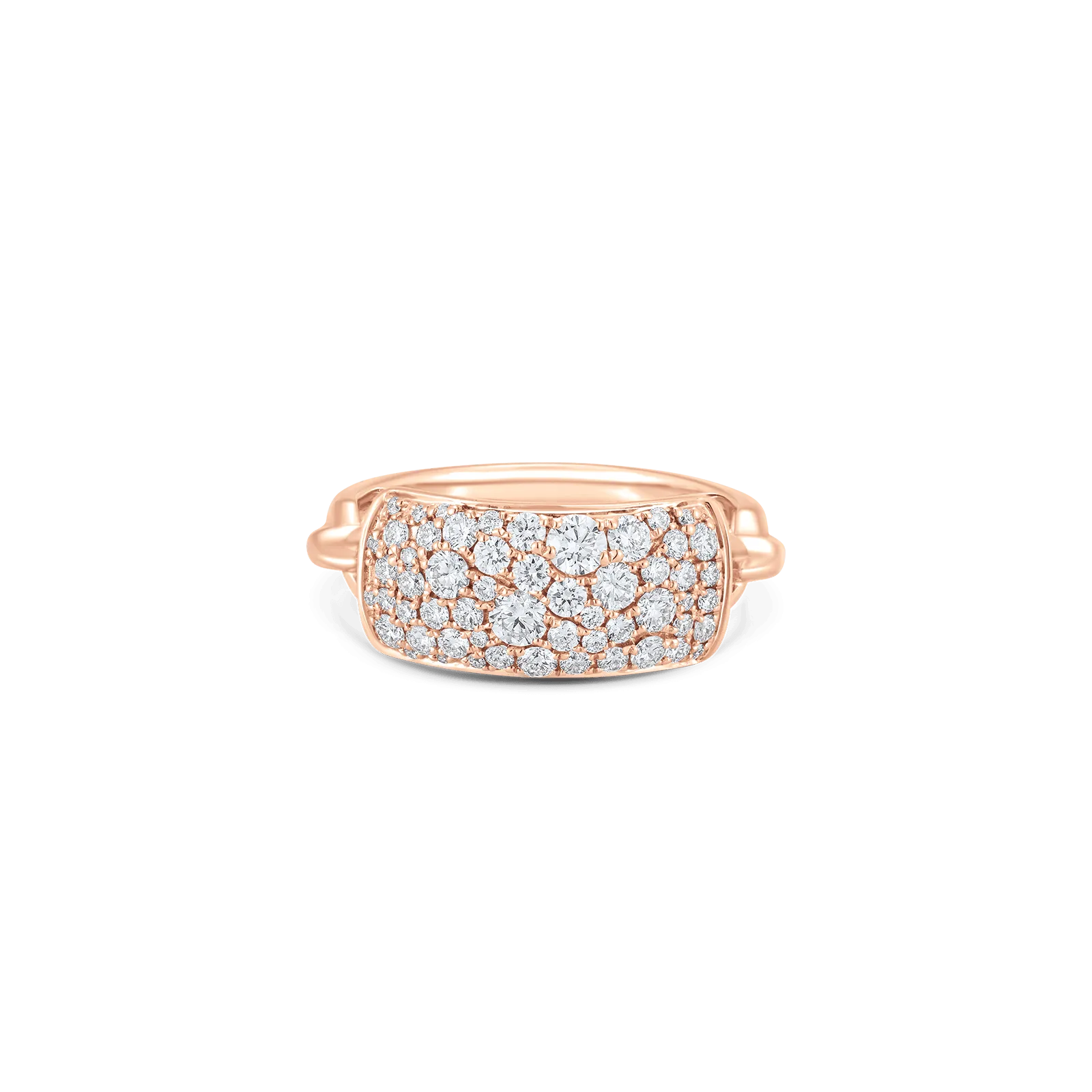 Lucia Pave Diamond Bar Tag Ring