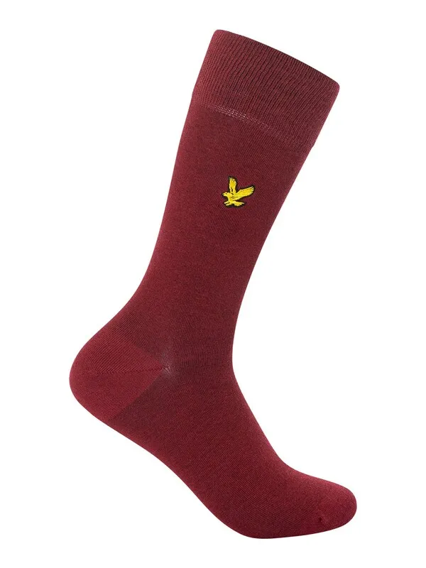 Lyle & Scott 5 Pack Harold Premium Socks - Argyle/Ruby Wine/Stripe/Climbing Ivy/Black