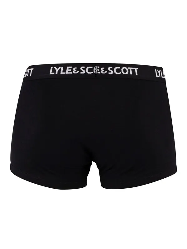 Lyle & Scott Barclay 3 Pack Trunks - Black/White