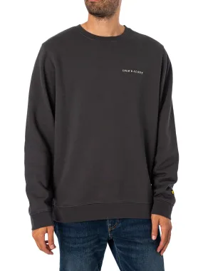 Lyle & Scott Embroidered Sweatshirt - Gunmetal Cove