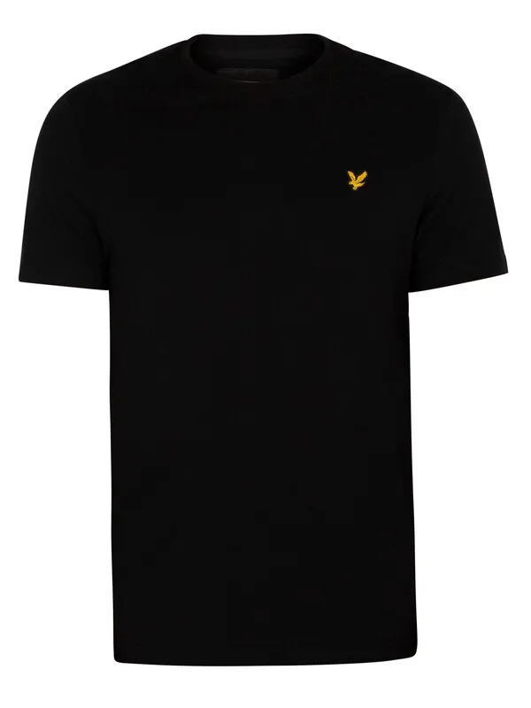 Lyle & Scott Plain Organic Cotton T-Shirt - Jet Black