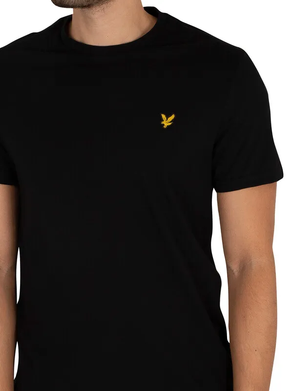 Lyle & Scott Plain Organic Cotton T-Shirt - Jet Black