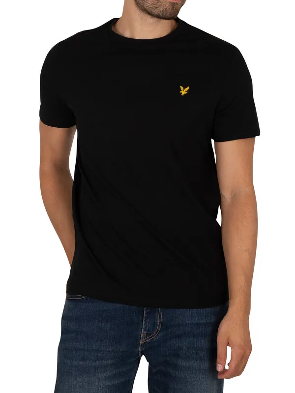 Lyle & Scott Plain Organic Cotton T-Shirt - Jet Black