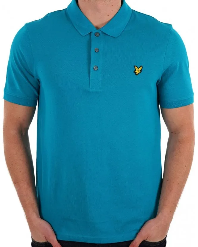 Lyle & Scott Plain Polo Shirt Leisure Blue