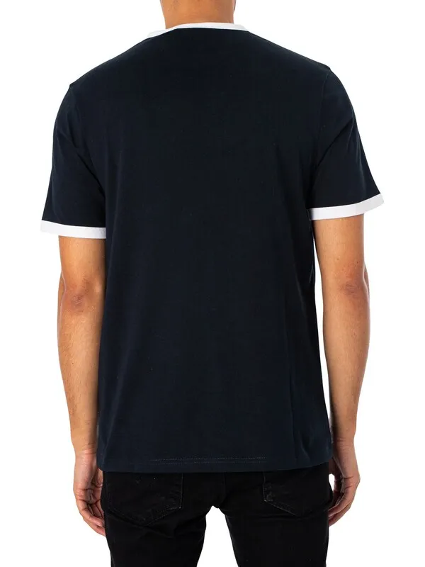 Lyle & Scott Ringer T-Shirt - Dark Navy/White