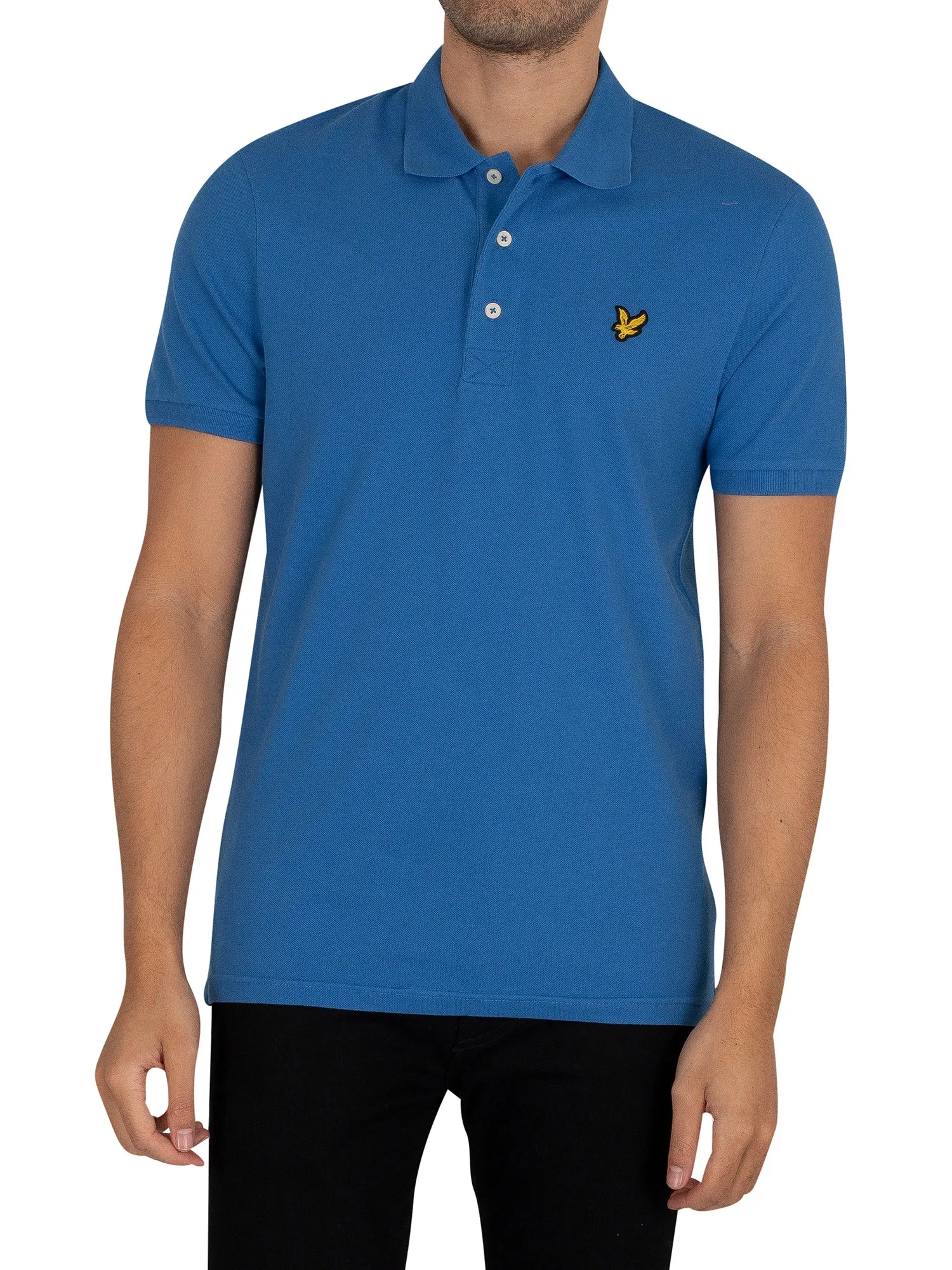 Lyle &amp; Scott Organic Cotton Plain Polo Shirt - Spring Blue