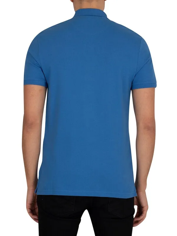 Lyle &amp; Scott Organic Cotton Plain Polo Shirt - Spring Blue