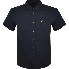 Lyle And Scott Plain Poplin Shirt Navy