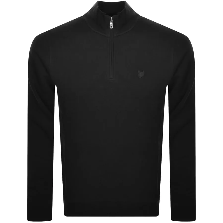 Lyle And Scott Quarter Zip Sweatshirt Black