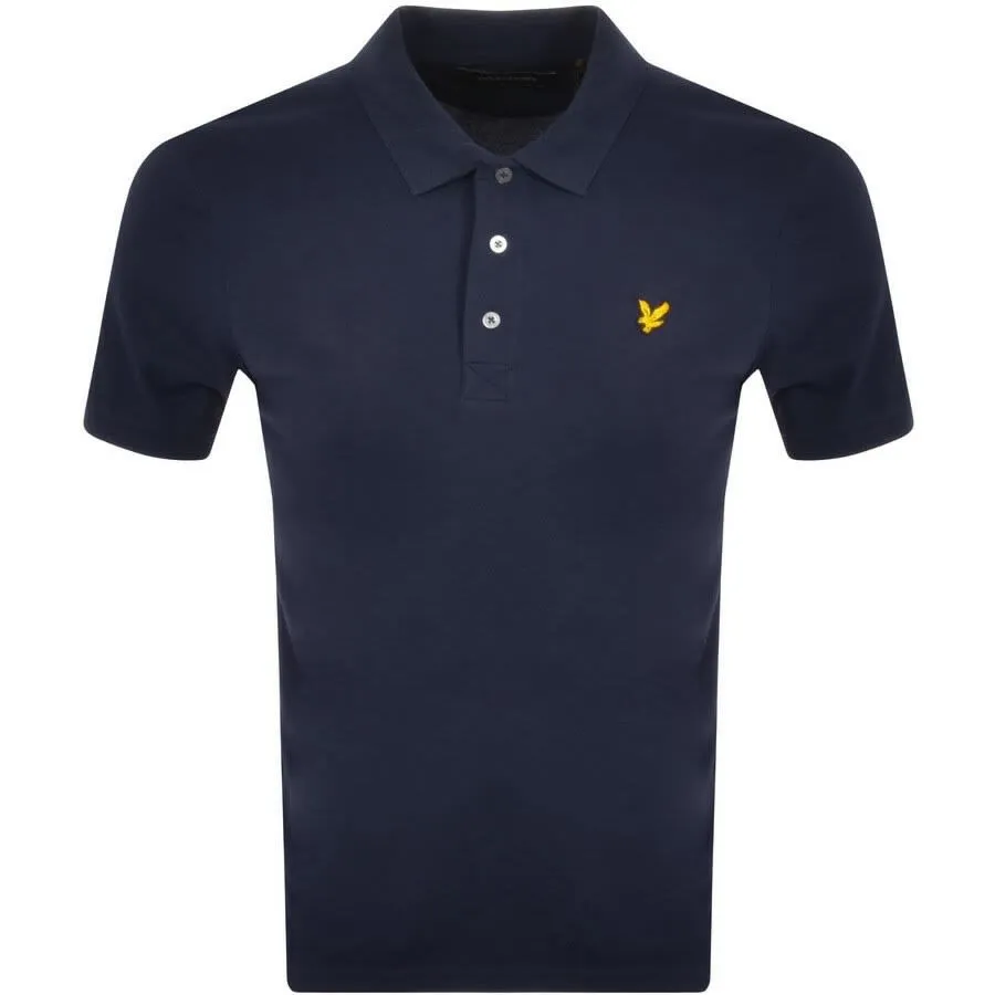 Lyle And Scott Short Sleeved Polo T Shirt Navy