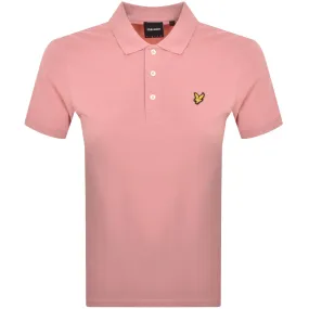 Lyle And Scott Short Sleeved Polo T Shirt Pink