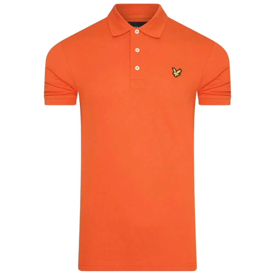 Lyle And Scott Tangerine Tango Plain Polo Shirt