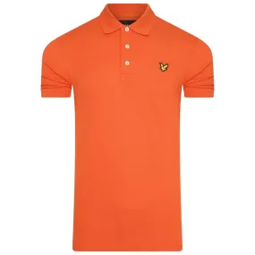 Lyle And Scott Tangerine Tango Plain Polo Shirt