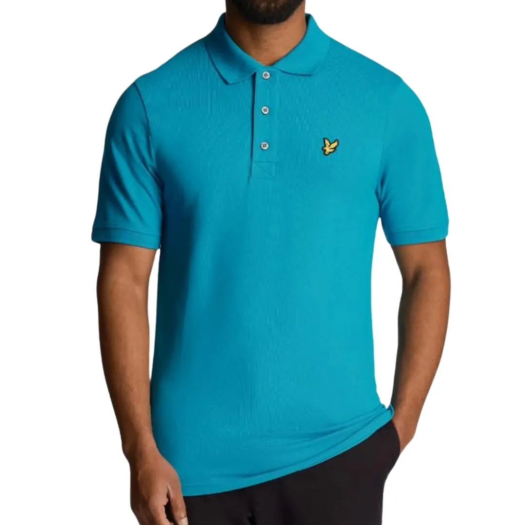 Lyle Scott Leisure Blue Plain Polo Shirt