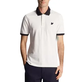 Lyle Scott Ringer White Polo Shirt