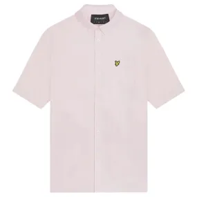 Lyle Scott Short Sleeve Light Pink Oxford Shirt