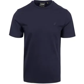 Lyle Scott Tonal Eagle Dark Navy T Shirt