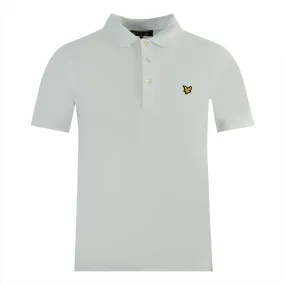 Lyle Scott White Plain Polo Shirt