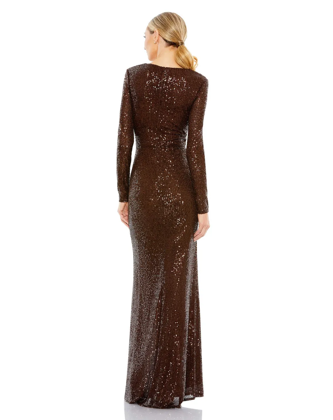 Mac Duggal 26723 Long Sleeve Formal Sequin Dress