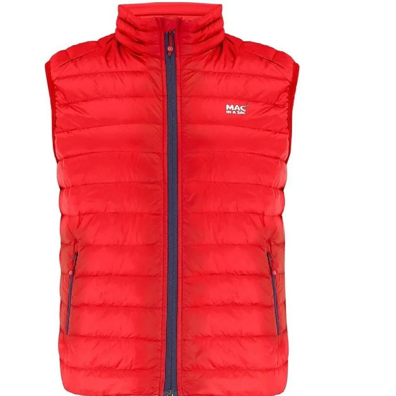 Mac In A Sac Alpine Down Mens Gilet - Red