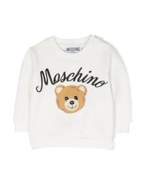 Maglia Moschino bimbo MNF04QLDA55 bianca