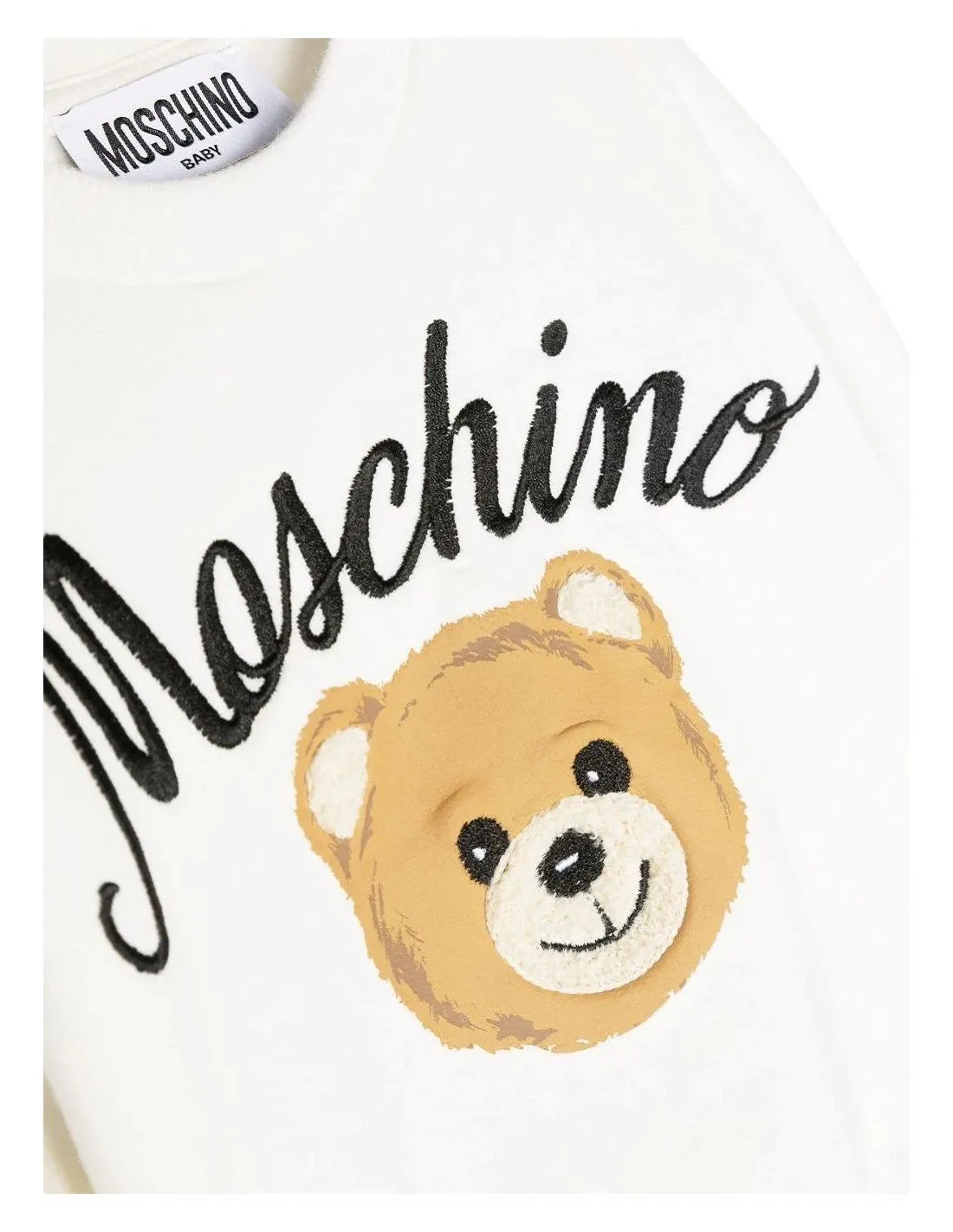 Maglia Moschino bimbo MNF04QLDA55 bianca