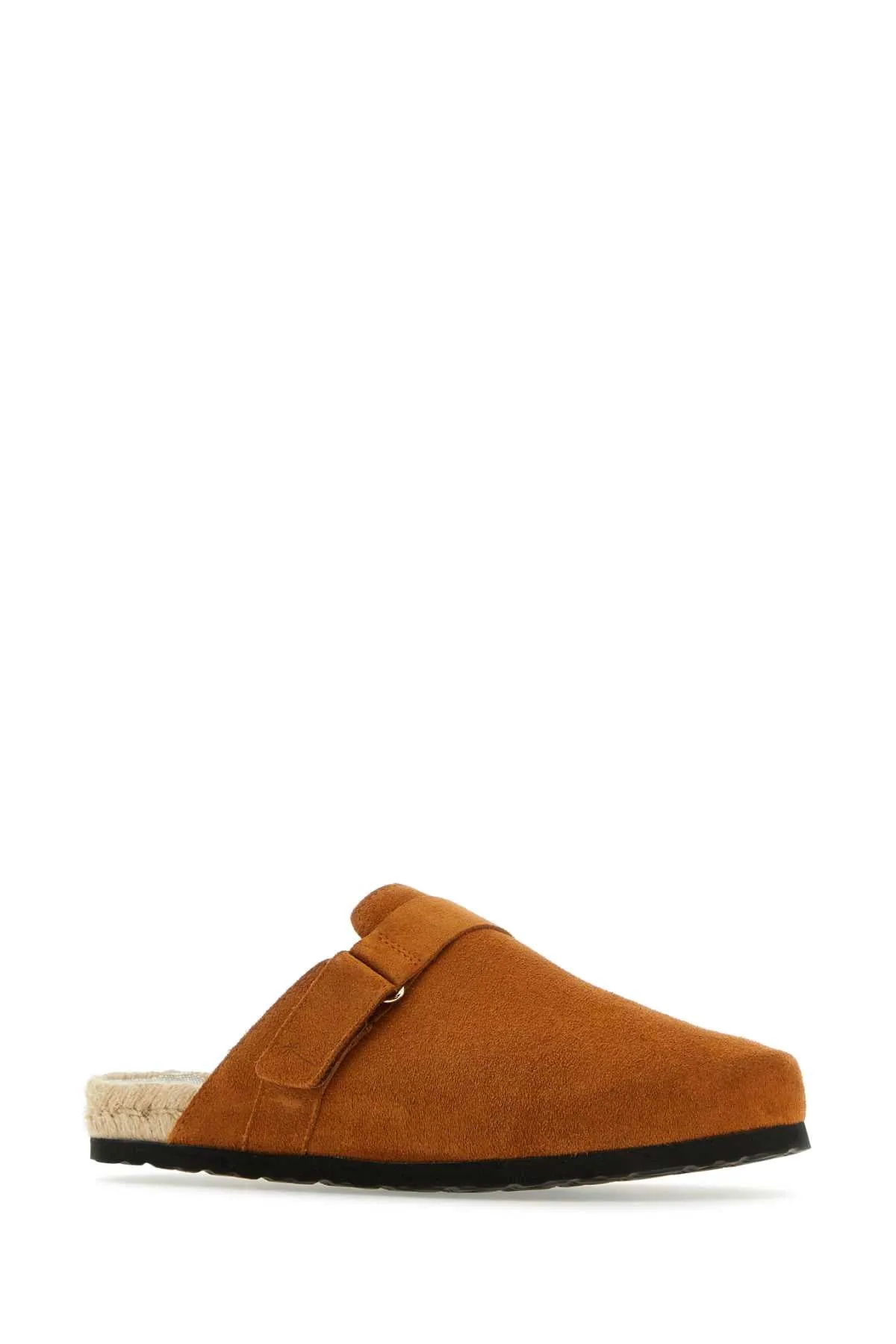 Manebi' Camel Suede Hamptons Slippers