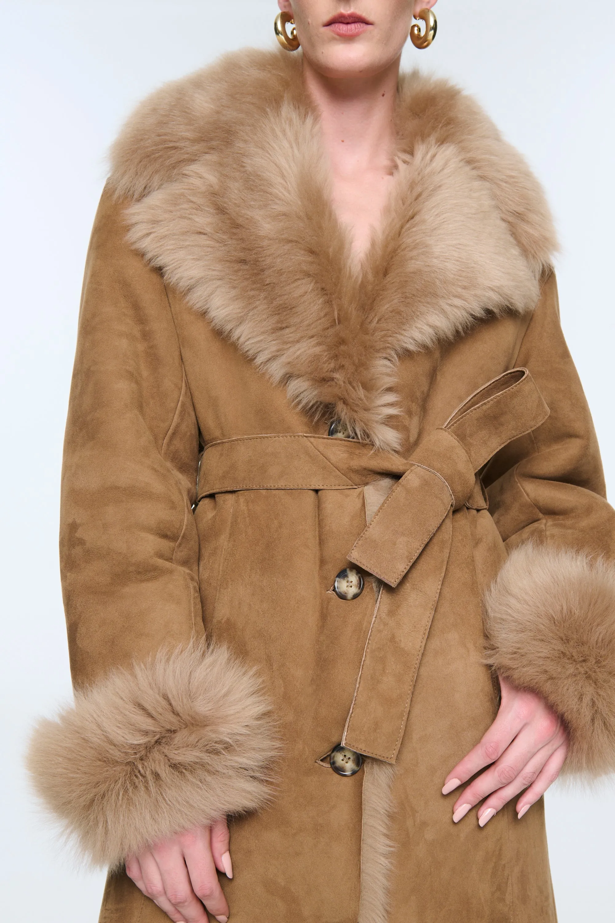 Marcy Shearling Coat - Pre-Order