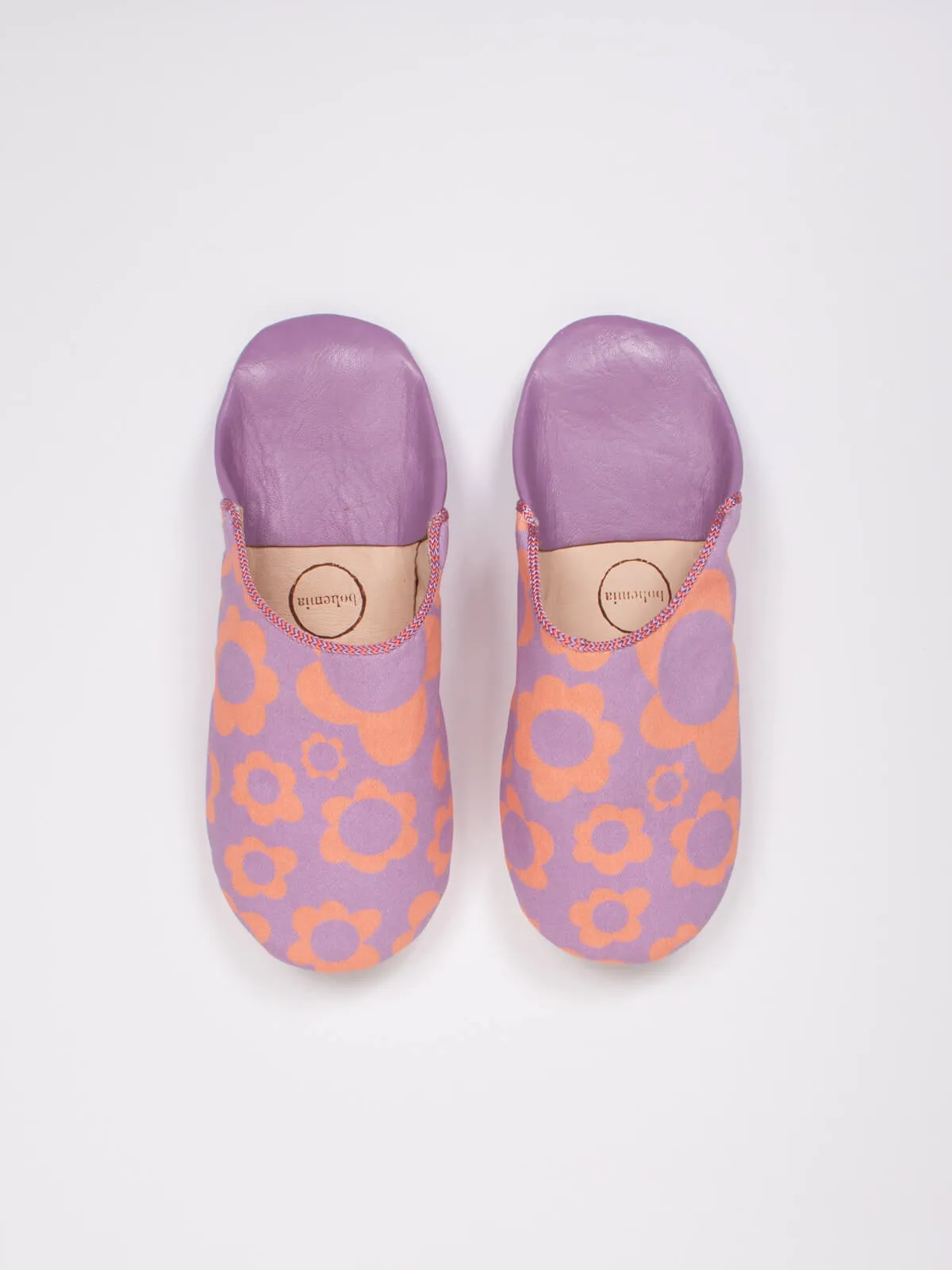 Margot Floral Babouche Slippers, Lilac