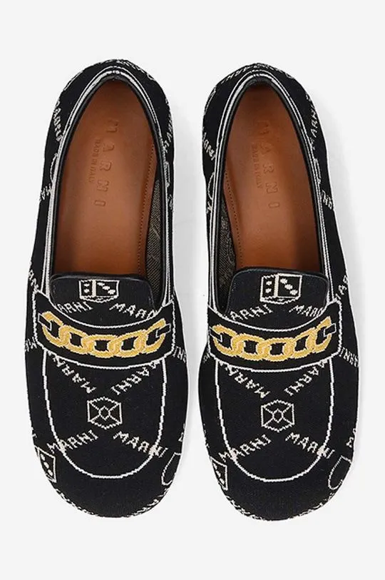 Marni loafers Moccasin Shoe men's black color