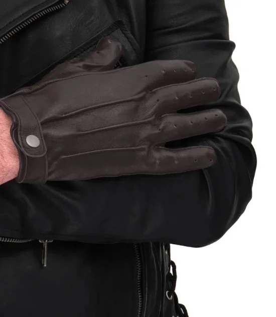 Men's Leather Driving Gloves