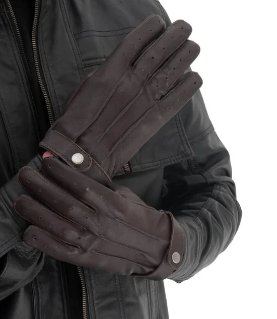 Men's Leather Driving Gloves