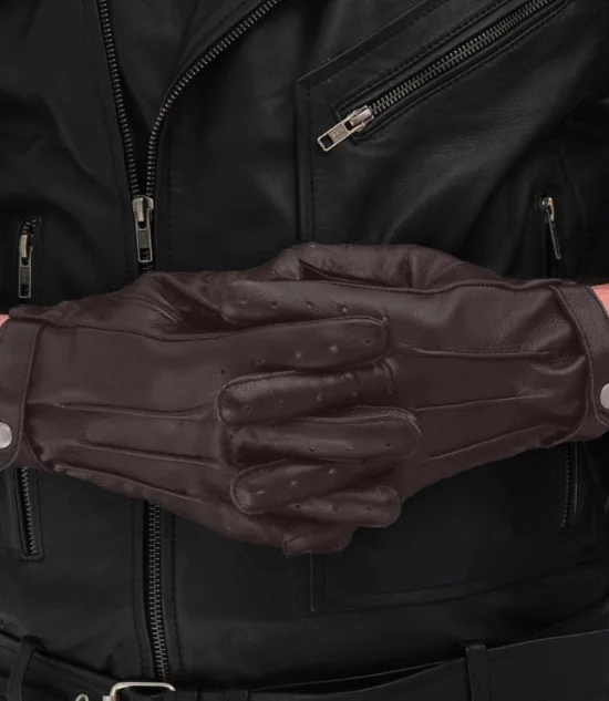 Men's Leather Driving Gloves