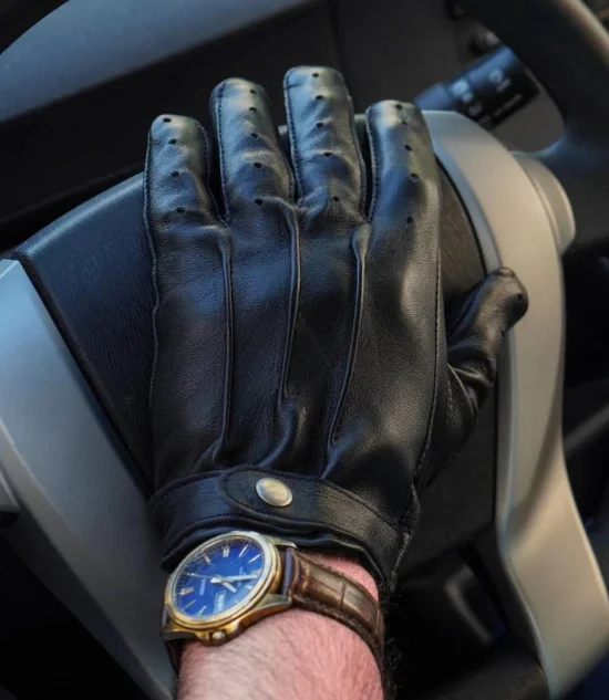 Men's Leather Driving Gloves