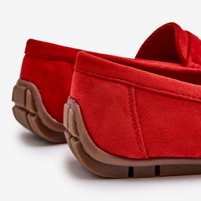 Men's Red Wesley Suede Moccasins