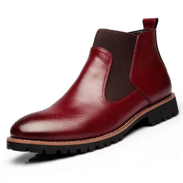 Men's Boots Ankle Martin Boots Slip-On Chelsea Boots