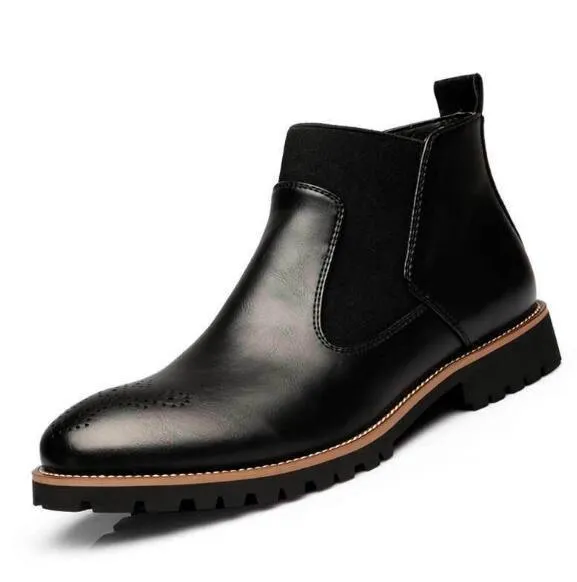 Men's Boots Ankle Martin Boots Slip-On Chelsea Boots