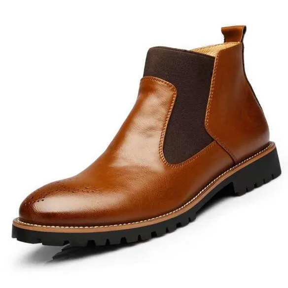 Men's Boots Ankle Martin Boots Slip-On Chelsea Boots