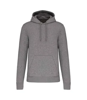 Mens eco friendly hoodie grey heather Kariban