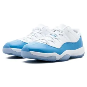 Men's Jordan 11 Low Basketball Shoes - White Blue