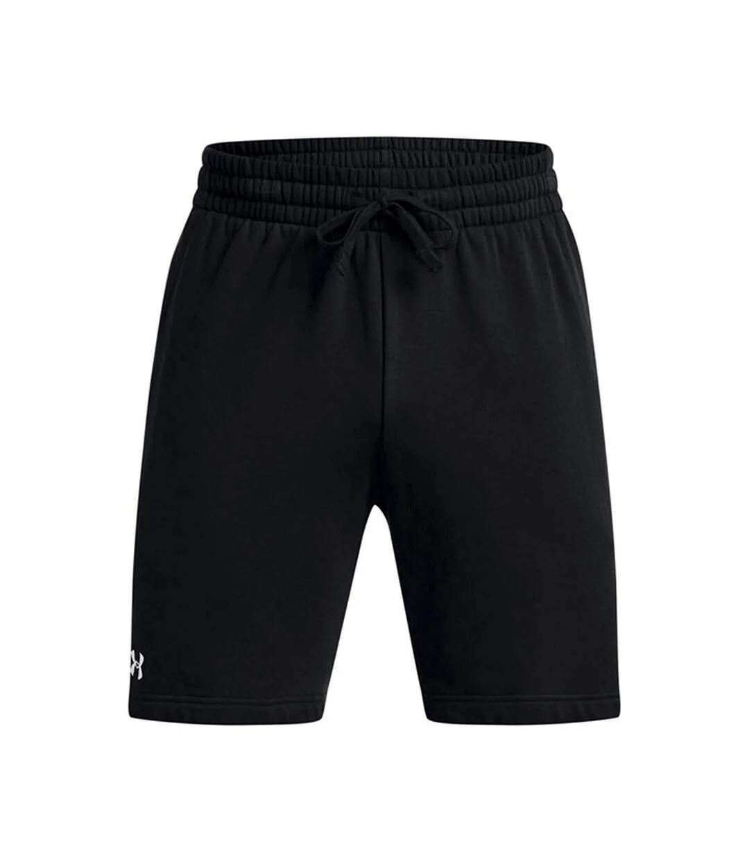 Mens rival fleece shorts black/white Under Armour