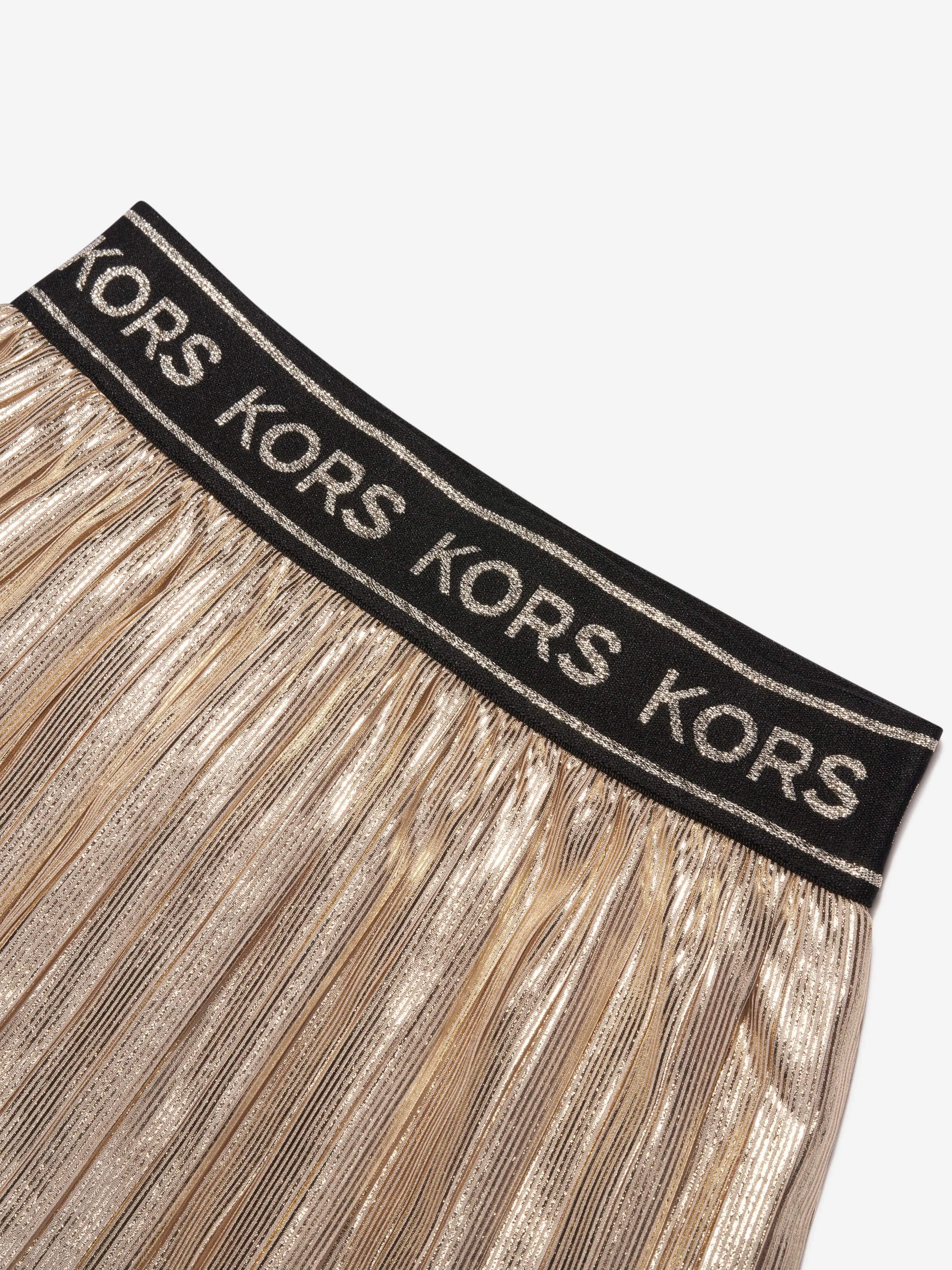 Michael Kors Girls Pleated Skirt in Gold