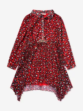 Michael Kors Girls Shirt Dress in Red