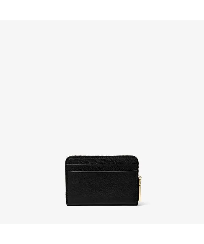 Michael Kors Jet Set Small Pebbled Leather Wallet | Black