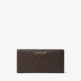 Michael Kors Large Logo Slim Wallet | Brown