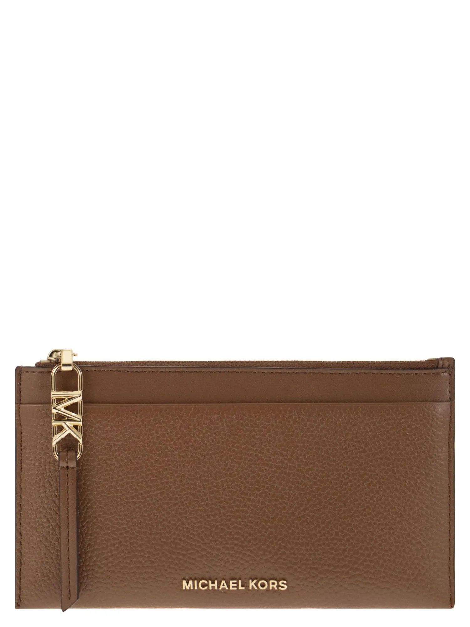 Michael Kors    Michael Kors Large Credit Card Holder In Grained Leather