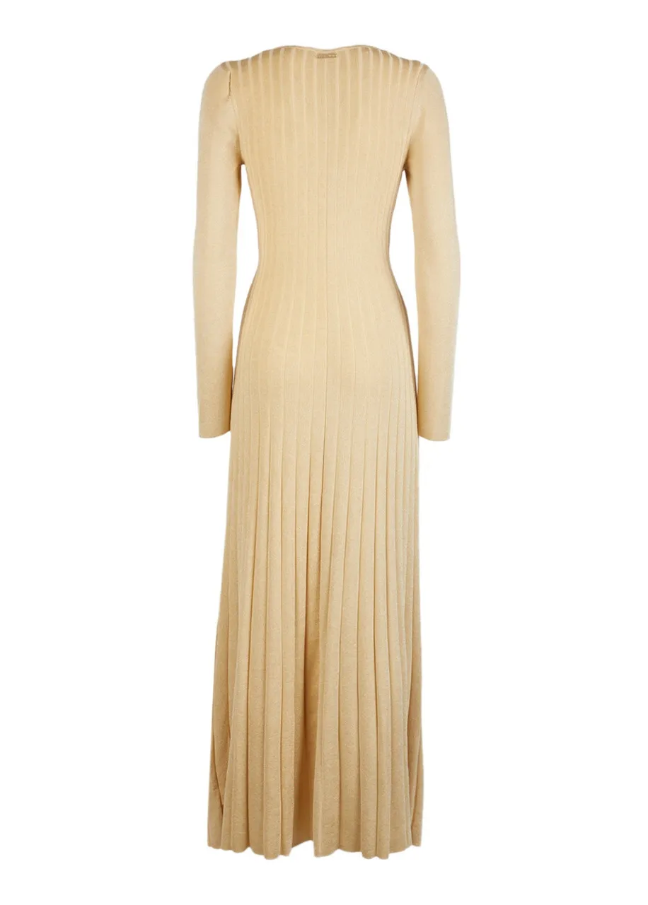 MICHAEL MICHAEL KORS Metallic stretch knit ring maxi dress -                         -                     -                