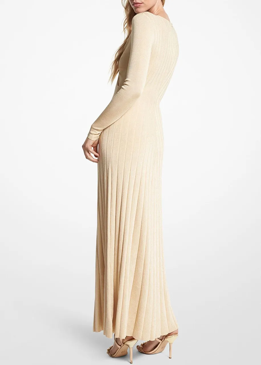 MICHAEL MICHAEL KORS Metallic stretch knit ring maxi dress -                         -                     -                