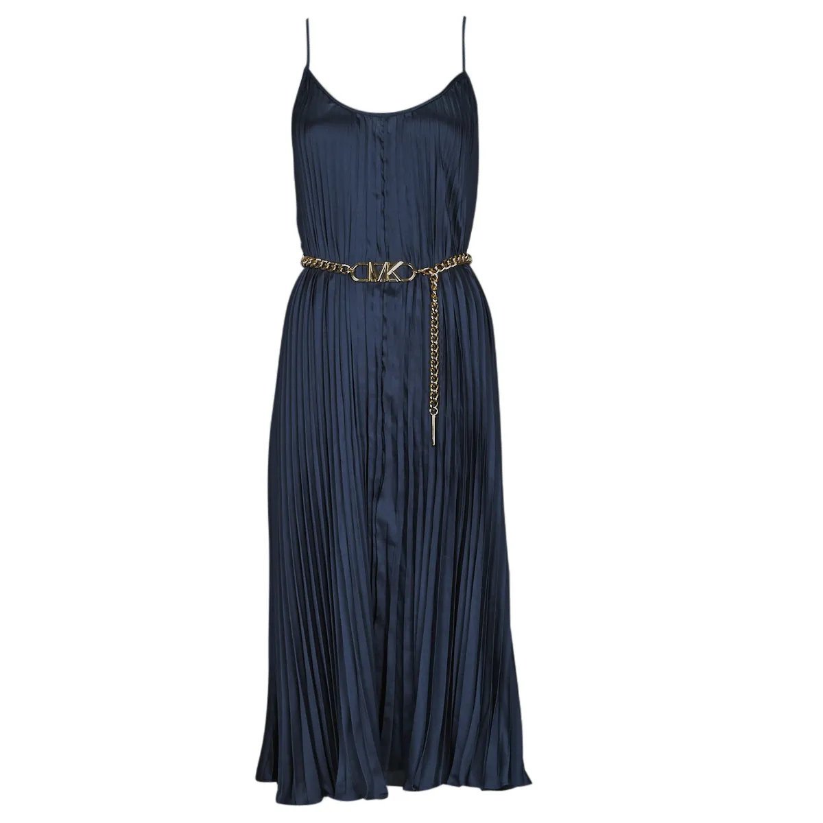 MICHAEL Michael Kors PLEATED SLIP MIDI DRESS